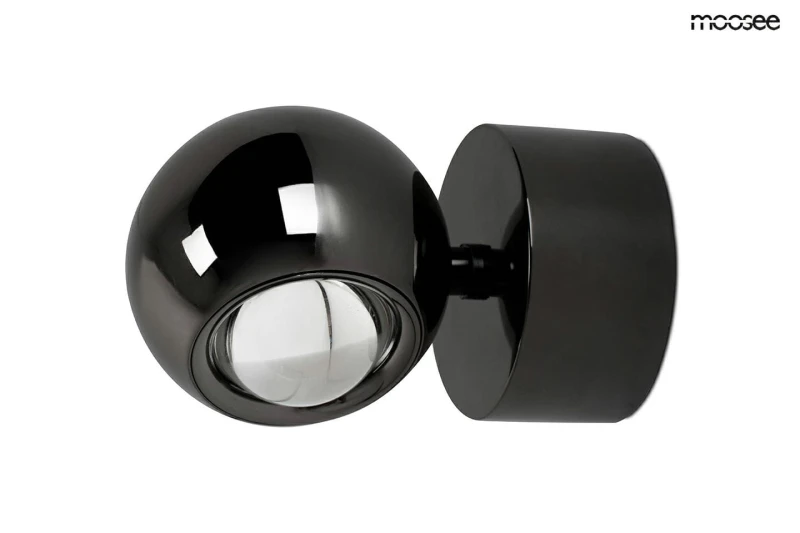 MOOSEE lampa ścienna EOS czarny chrom 6