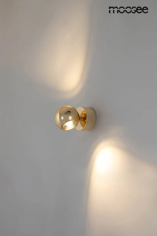 MOOSEE lampa ścienna EOS złoty 2