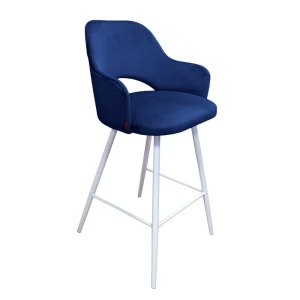 Hoker tapicerowany Milano 65cm podstawa biała metalowa