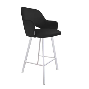 Hoker tapicerowany Milano 65cm podstawa biała metalowa profil