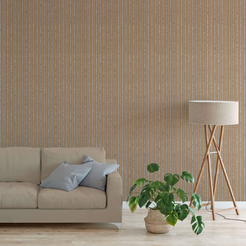 60x240cm Fornirowany Panel Akustyczny Dąb, szary filc .jpg