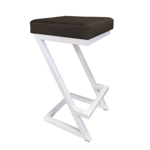 Hoker tapicerowany Zeta 65cm podstawa biała