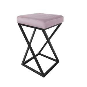 Hoker tapicerowany Zoa podstawa czarna 60cm