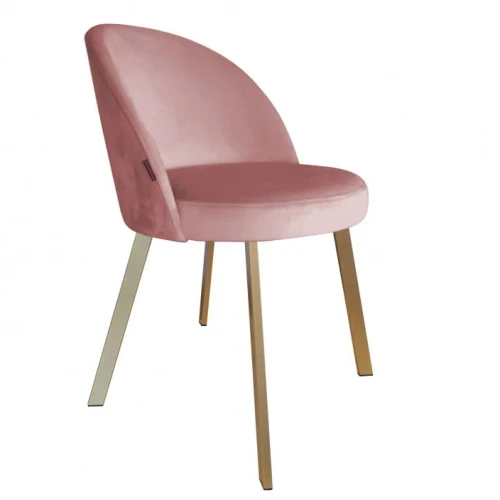 Krzesło tapicerowane Trix noga złota profil