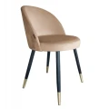 Krzesło tapicerowane Trix noga czarna/złota 1