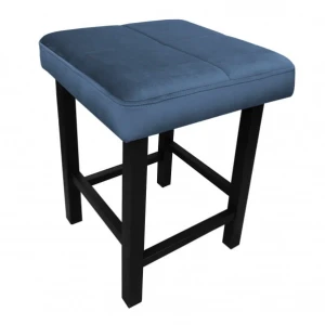 Taboret tapicerowany Klasyk 45 podstawa czarna