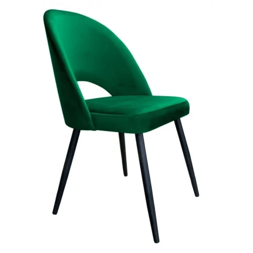 Krzesło tapicerowane Polo noga czarna metalowa