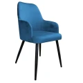 Krzesło tapicerowane Westa noga czarna metalowa 1