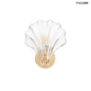 Moosee lampa ścienna Concha złota