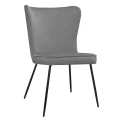 Krzesło Monti Ideal Black czarne metalowe nogi 2