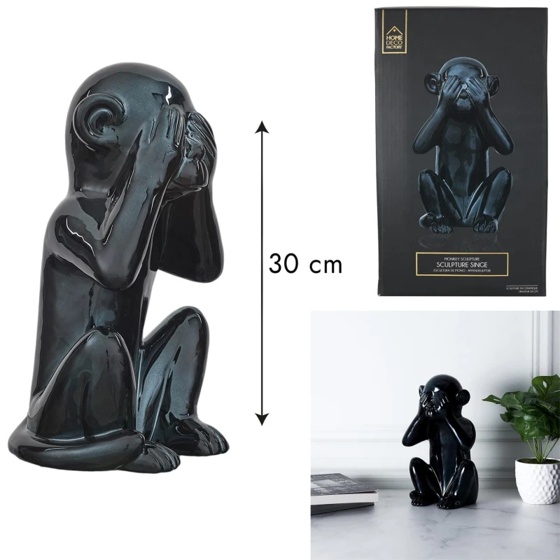 Figurka Monkey czarna L 1