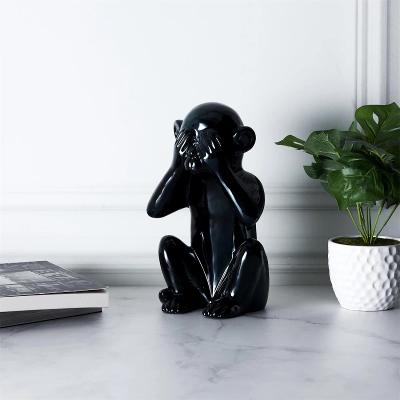 Figurka Monkey czarna L 2