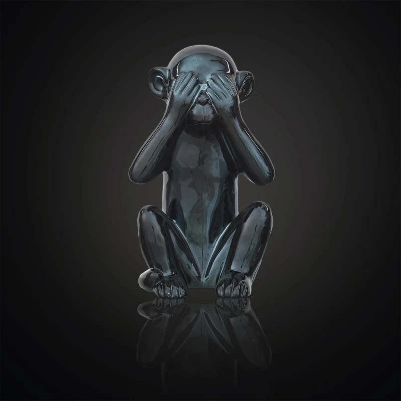 Figurka Monkey czarna L 4