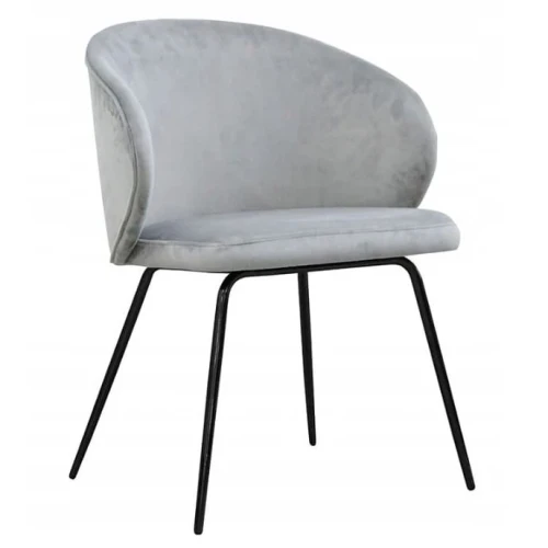 Krzesło Altura Ideal Black czarne metalowe nogi