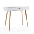 Konsola biała z szufladą Meli 90 cm 1