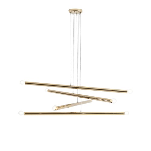 Lampa Wisząca Tubo 8 Gold