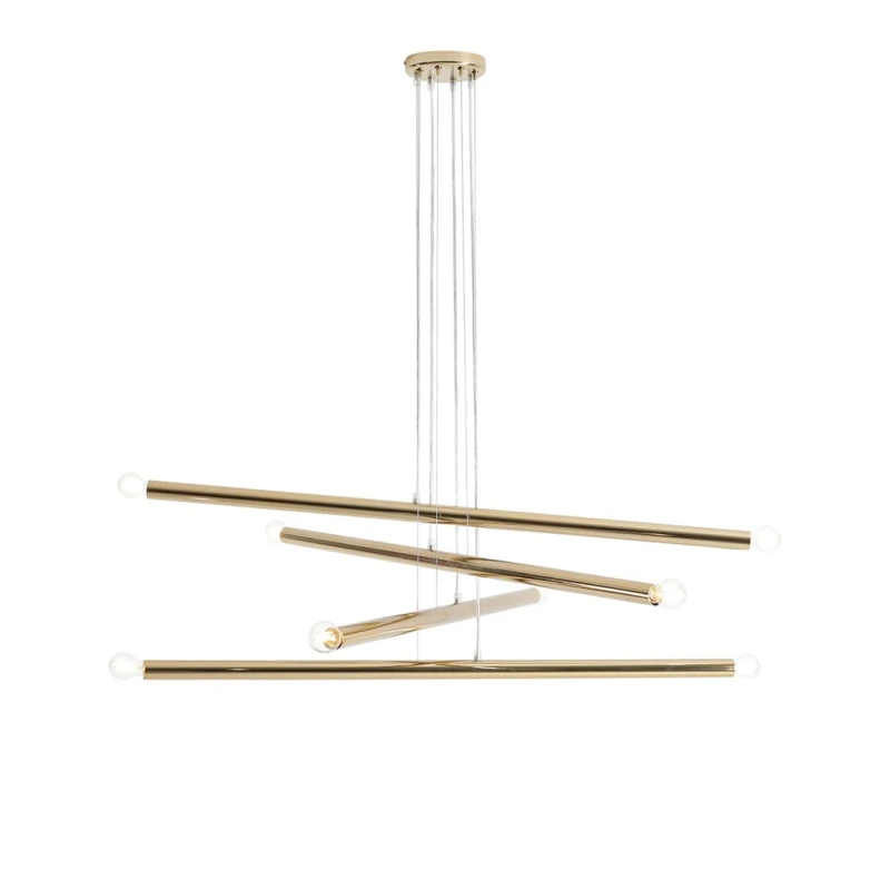 LAMPA WISZĄCA TUBO 8 GOLD