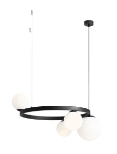 Lampa Wisząca Garda 4 Ring Black