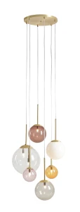 Lampa Wisząca Bosso 6 Ring Multicolour