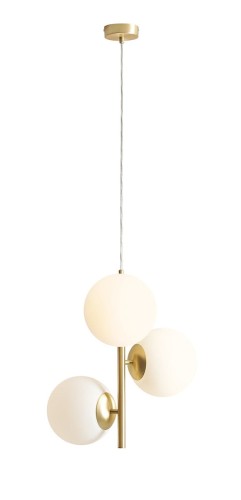 Lampa Wisząca Fin 3 Brass M