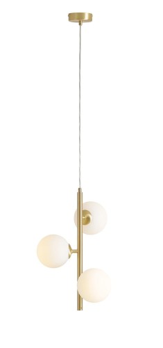 Lampa Wisząca Fin 3 Brass S