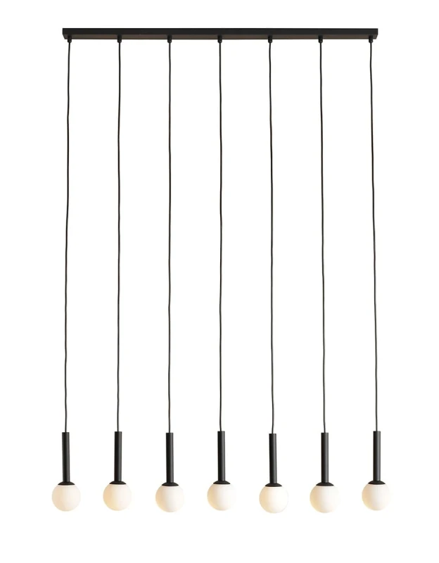 LAMPA WISZĄCA RIU 7 ALL BLACK