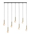 Lampa Wisząca Riu 7 Black / Brass 1