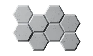 Panel ścienny 3D Heksagon PB01 Honey Beton
