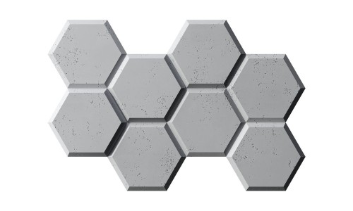 Panel ścienny 3D Heksagon PB01 Honey Beton