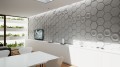 Panel ścienny 3D Heksagon PB01 Honey Beton 4