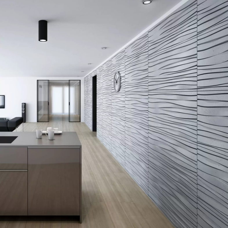Panel ścienny 3D Fala PB03 Beton