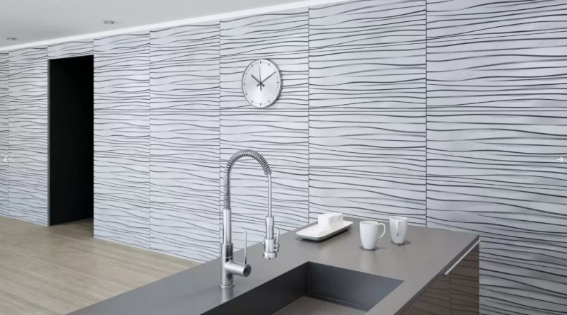 Panel ścienny 3D Fala PB03 Beton