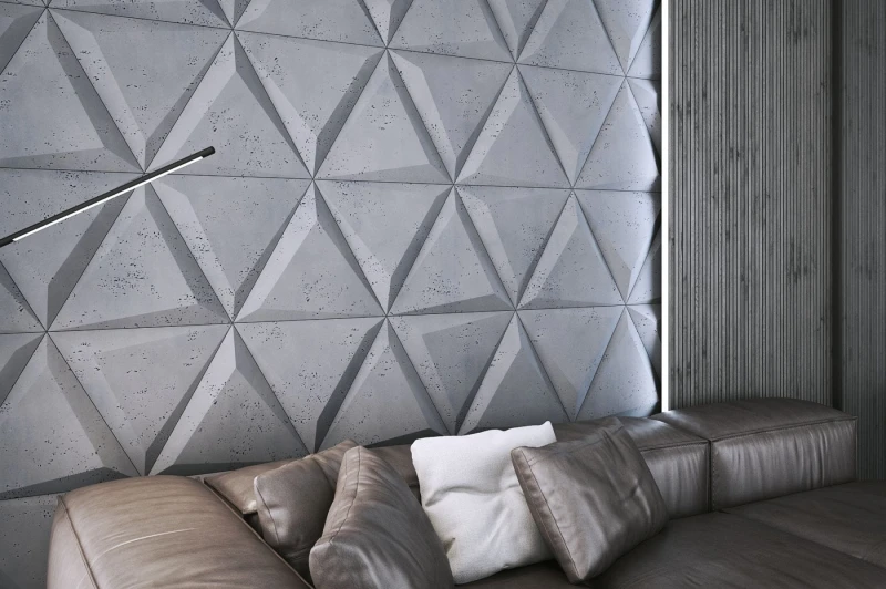 Panel-scienny-3D-Triangle-PB36-Beton
