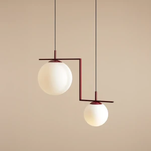 Lampa Wisząca Zac 2 Red Wine Matte