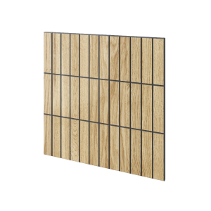 Panel frezowany fornir dębowy 60x60 - Barcelona L3D