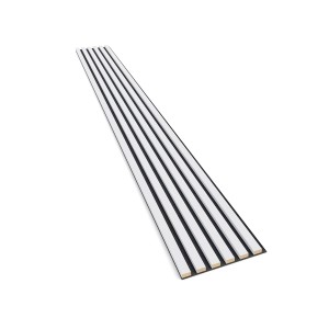Lamele na czarnym filcu Biały 30x2,4x275 cm LEO