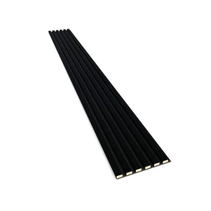Lamele na czarnym filcu Czarne 30x2,4x275 cm LEO