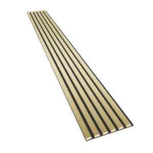 Lamele na czarnym filcu Złoty Połysk 30x2,4x275 cm LEO