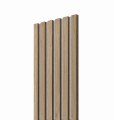 Lamele Slim DĄB NATURA na szarym filcu 30x2,6x275 cm L3D 1