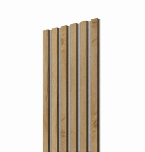 Lamele Slim DĄB WOTAN na szarym filcu 30x2,6x275 cm L3D