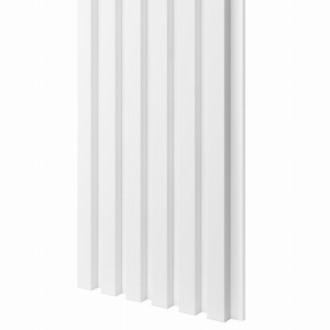 Lamele Slim BIAŁE na białej płycie L3D - Panel 30 cm