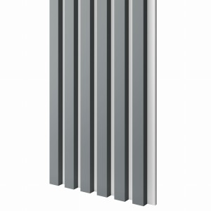 Lamele Slim GRAFIT na białej płycie L3D