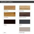 Ścianka z lameli – Laminat – gotowy zestaw 211–275 cm L3D 11