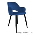 Krzesło tapicerowane Milano noga czarna metalowa 17
