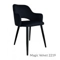 Krzesło tapicerowane Milano noga czarna metalowa 13