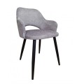 Krzesło tapicerowane Milano noga czarna metalowa 4