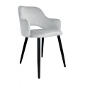 Krzesło tapicerowane Milano noga czarna metalowa 3