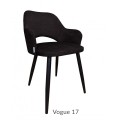 Krzesło tapicerowane Milano noga czarna metalowa 21