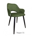 Krzesło tapicerowane Milano noga czarna metalowa 23