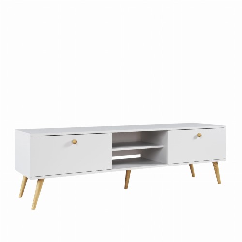 Szafka RTV Meli Biała 170 cm